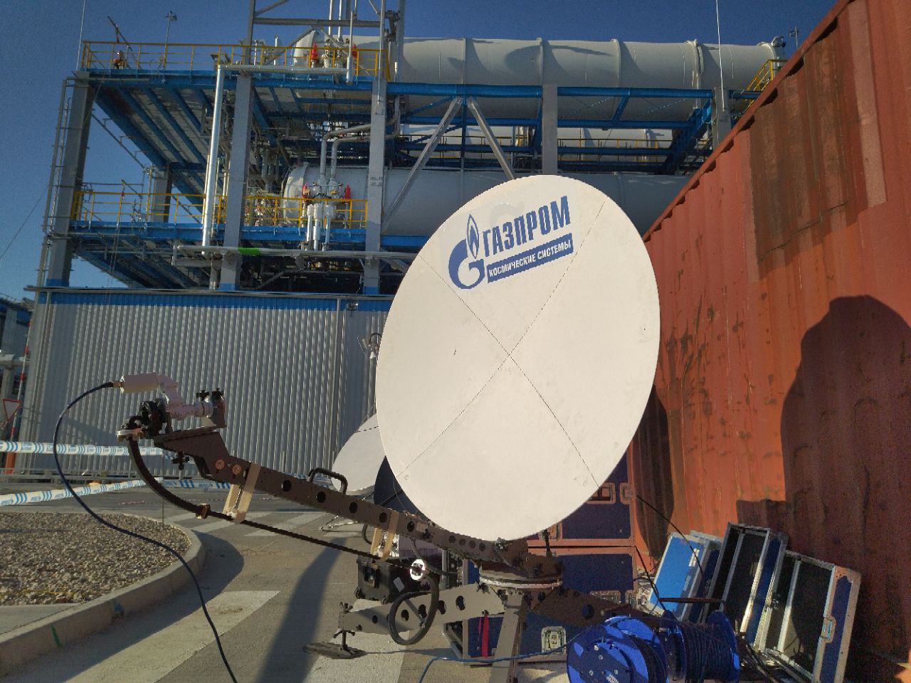 «Газпром космические системы» предоставил услуги связи и телевидения на мероприятии по вводу в эксплуатацию крупнейшего в мире гелиевого хаба