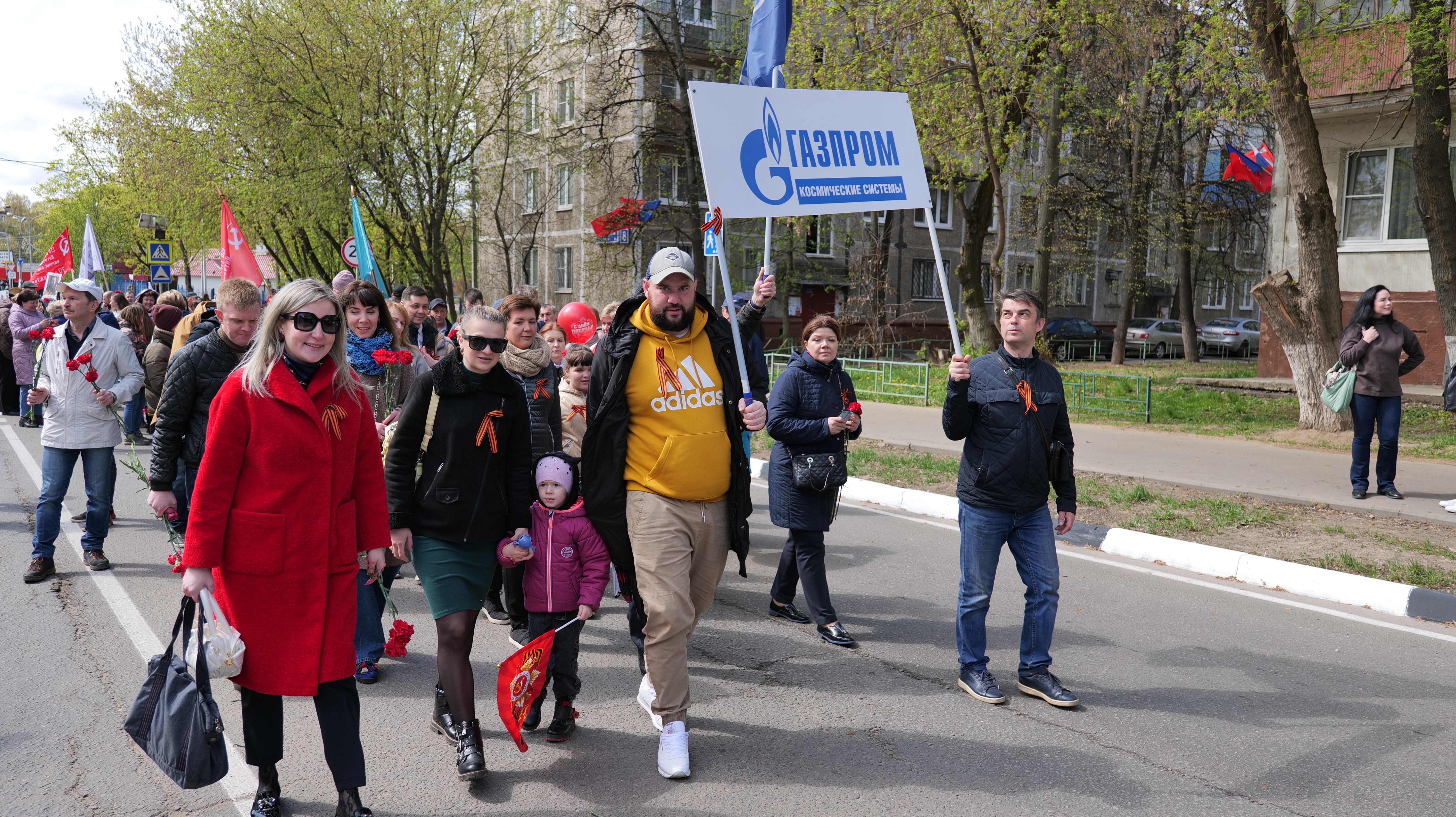 Сотрудники компании на мероприятиях, посвященных Дню Победы