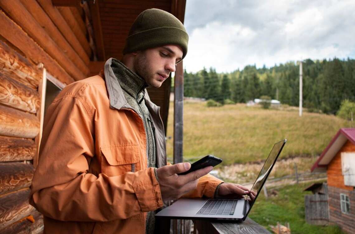 Подключение интернета за городом